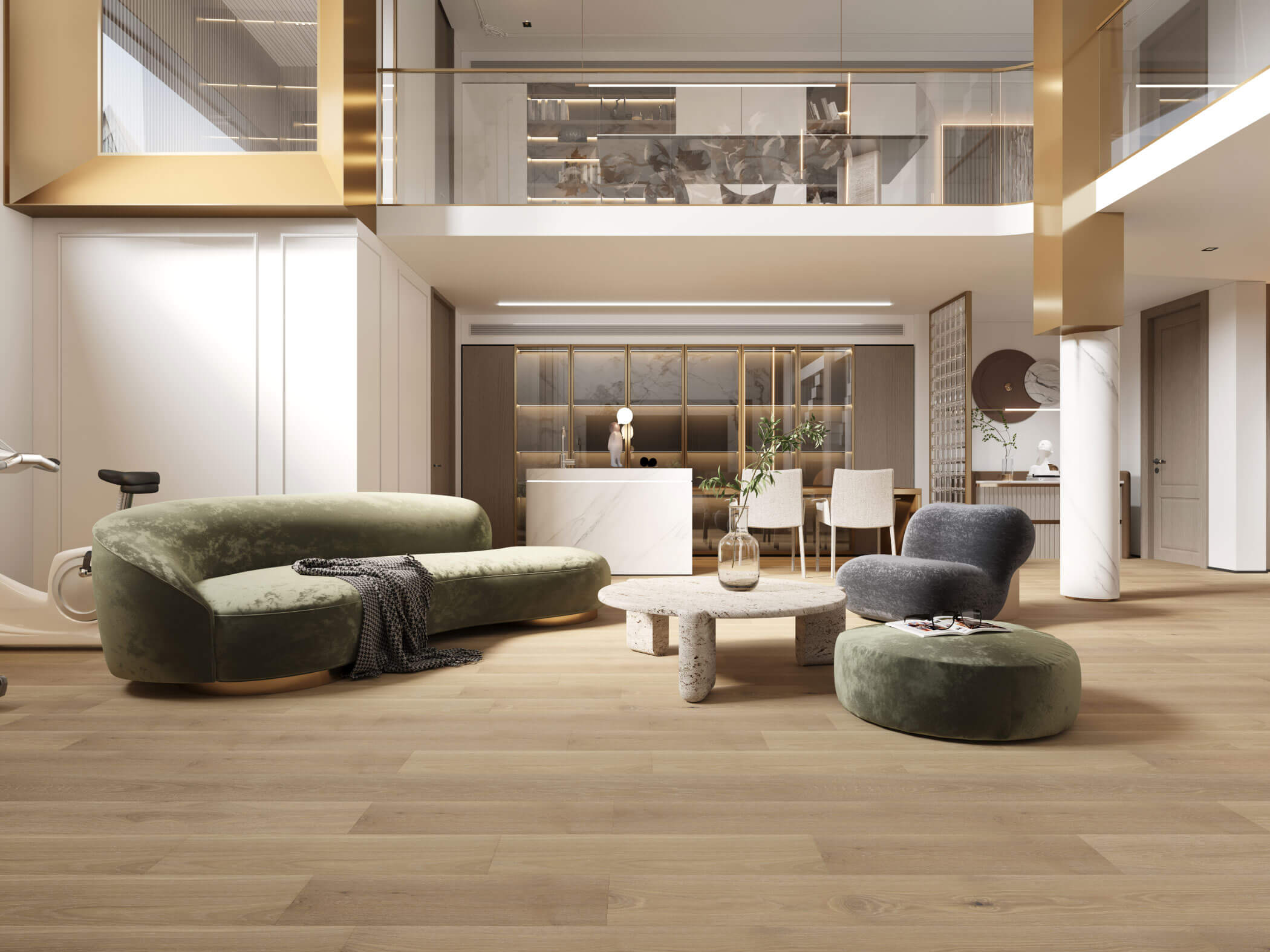 7-1/2'' collection-American White Oak - Wheat Berry