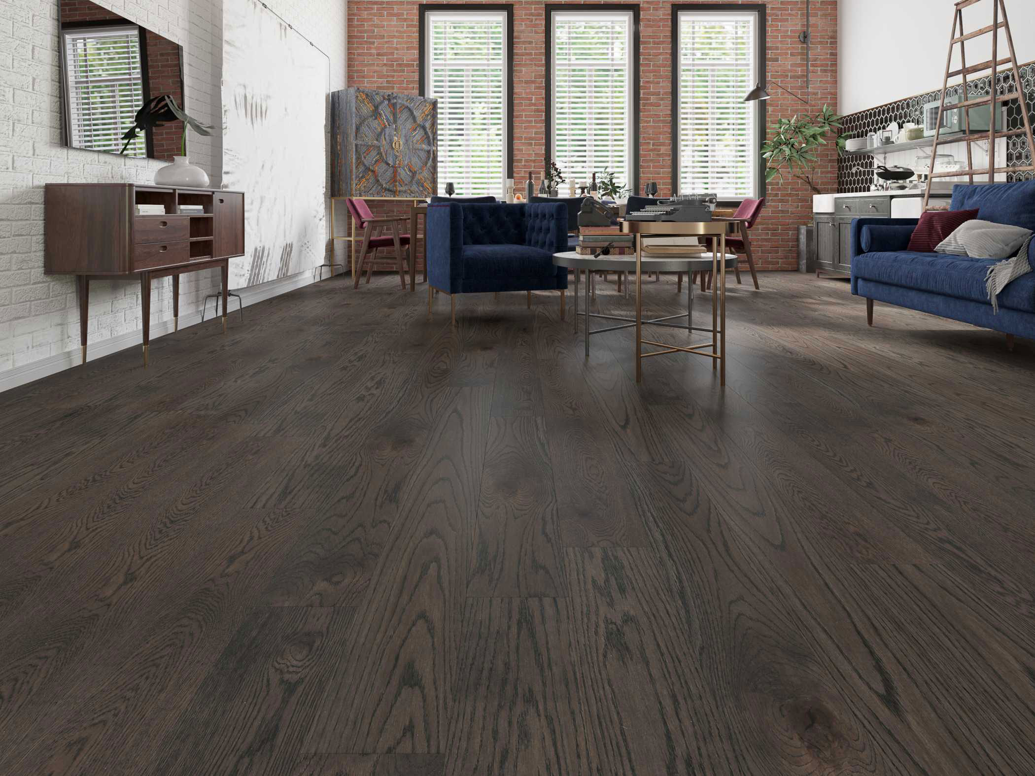 American Oak 5 Collection Click - Coffee