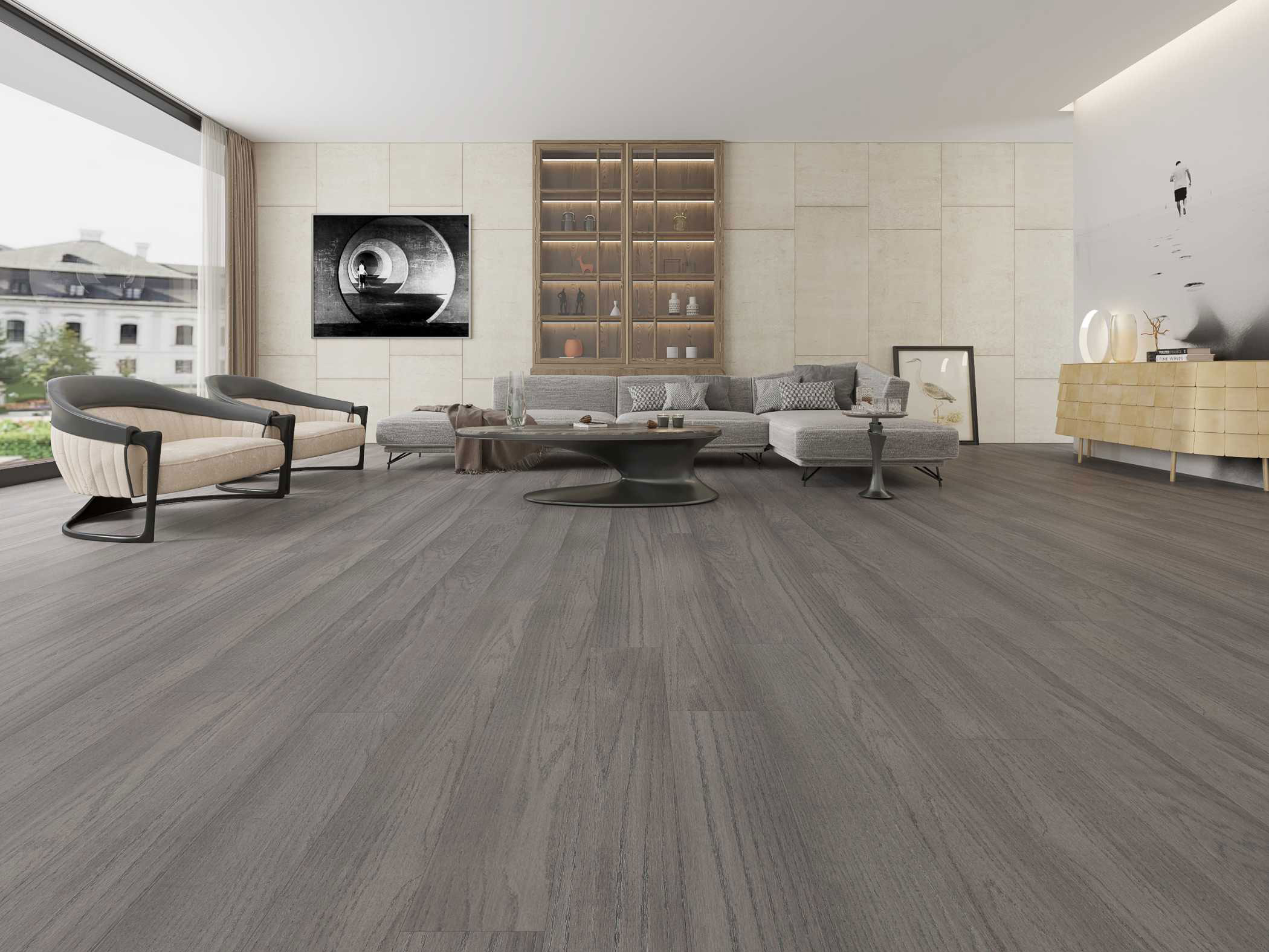 American Oak 5 Collection Click - Smoke Grey