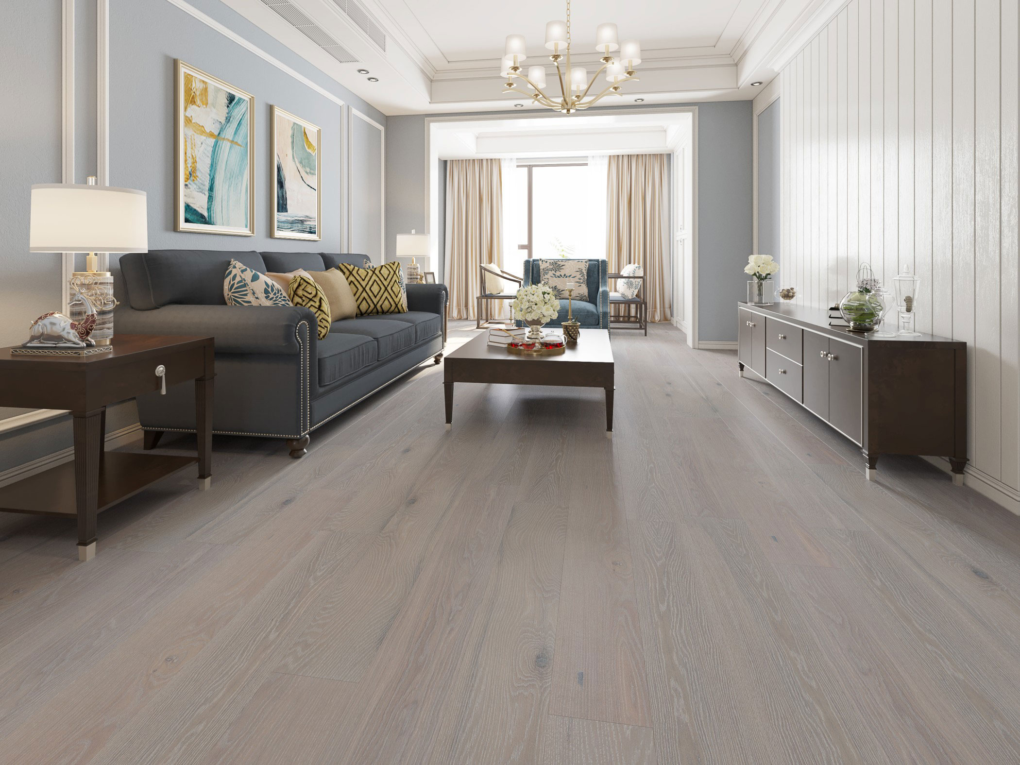 American Oak 9 Collection-Silver Stone