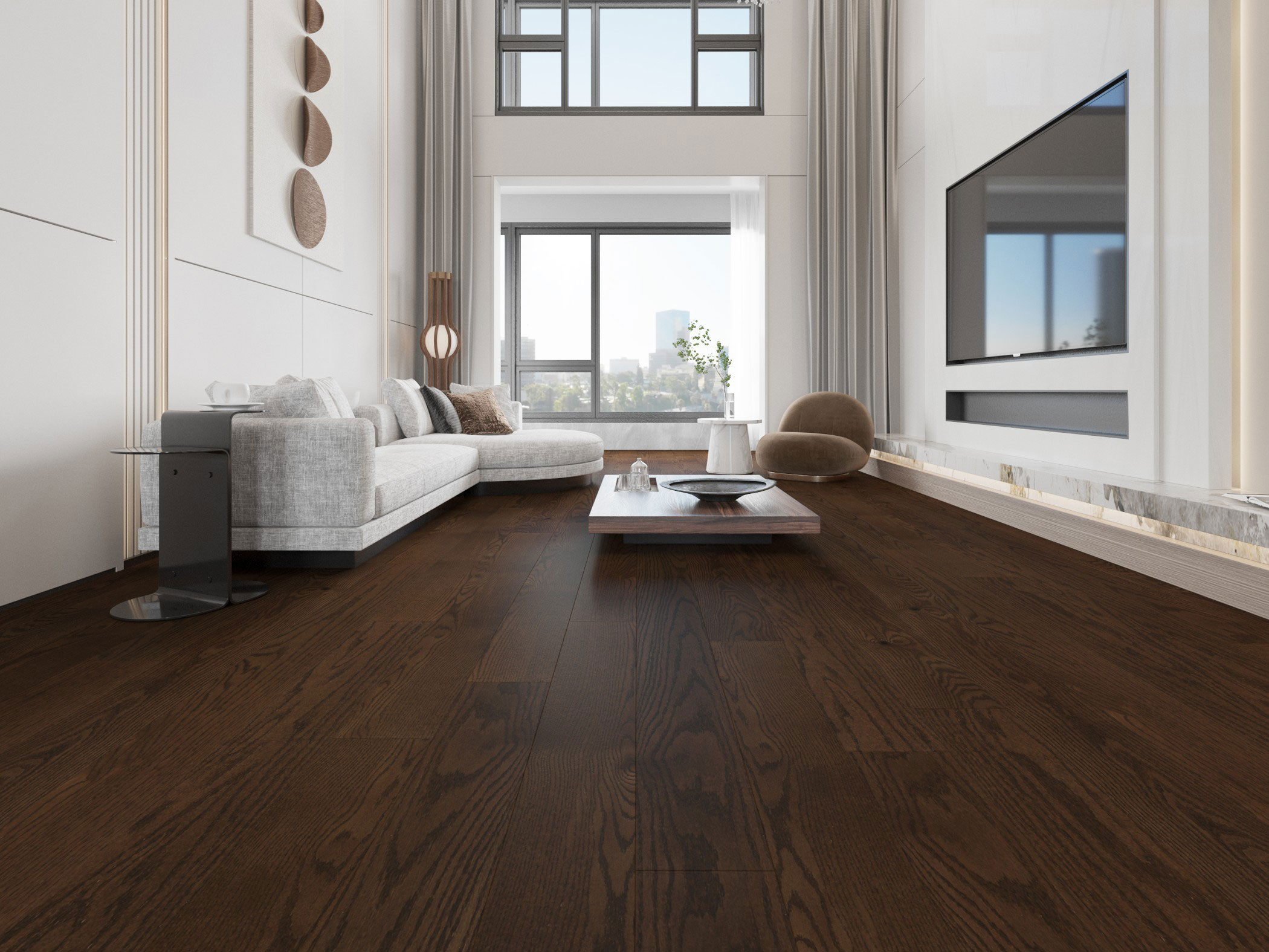 American White Oak 6 Collection - Camel