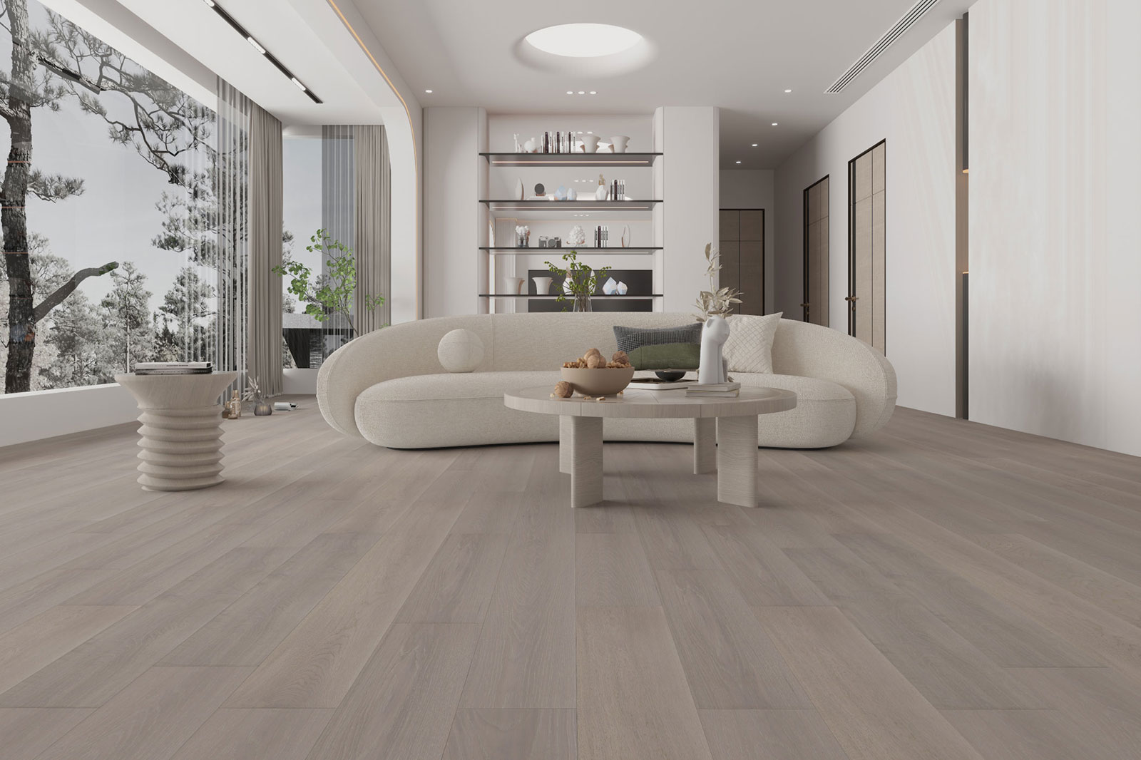 American White Oak 6 Collection - Silver Stone