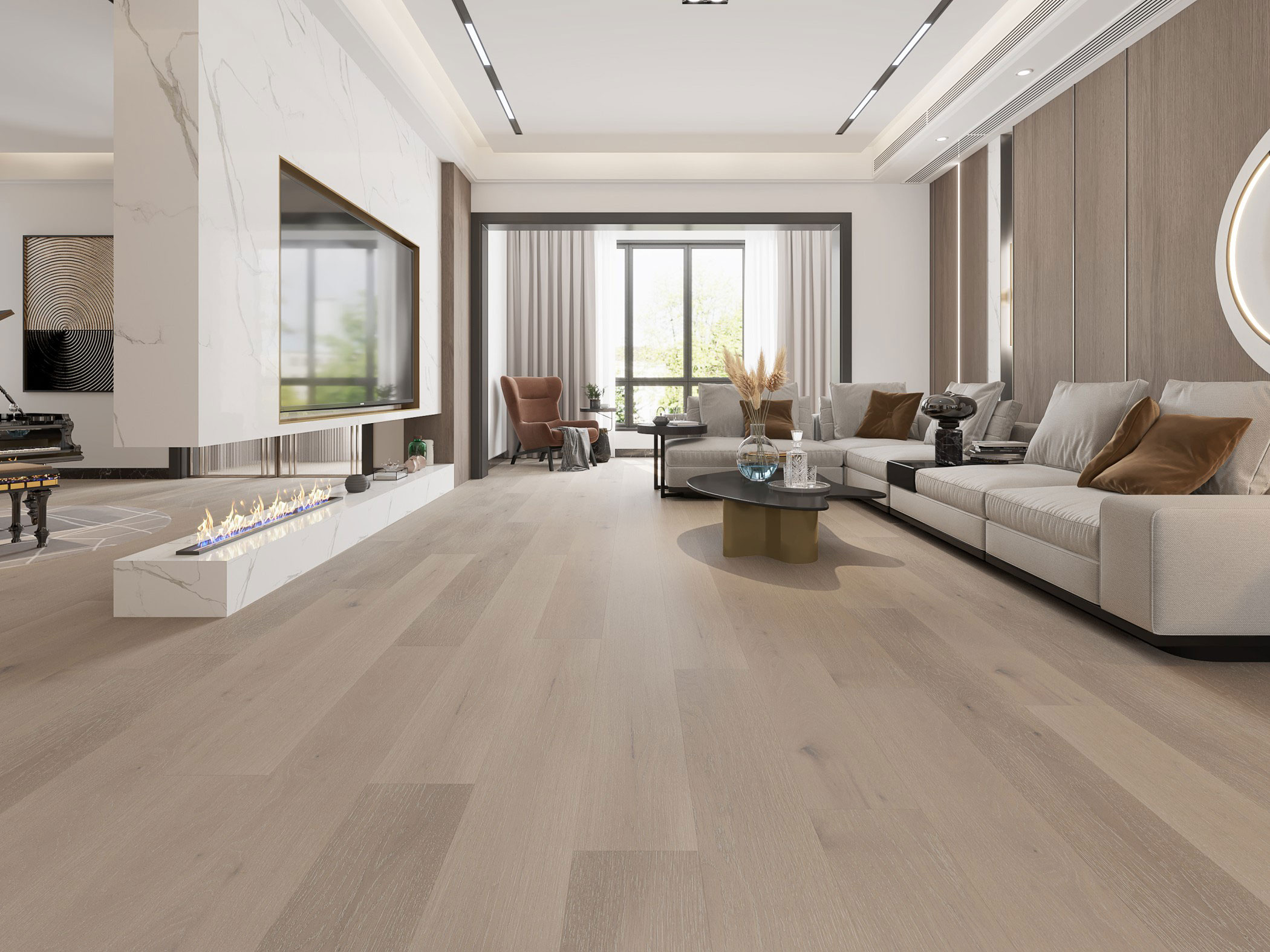 American White Oak 7 Collection - Snow White