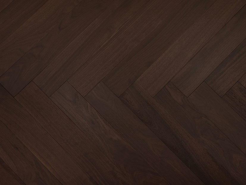 European Oak Herringbone Collection - Chocolate