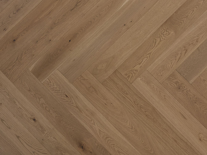 European Oak Herringbone Collection - Toffee Crunch 